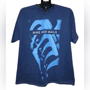 NWT Nine Inch Nails Band T Shirt Blue Large
